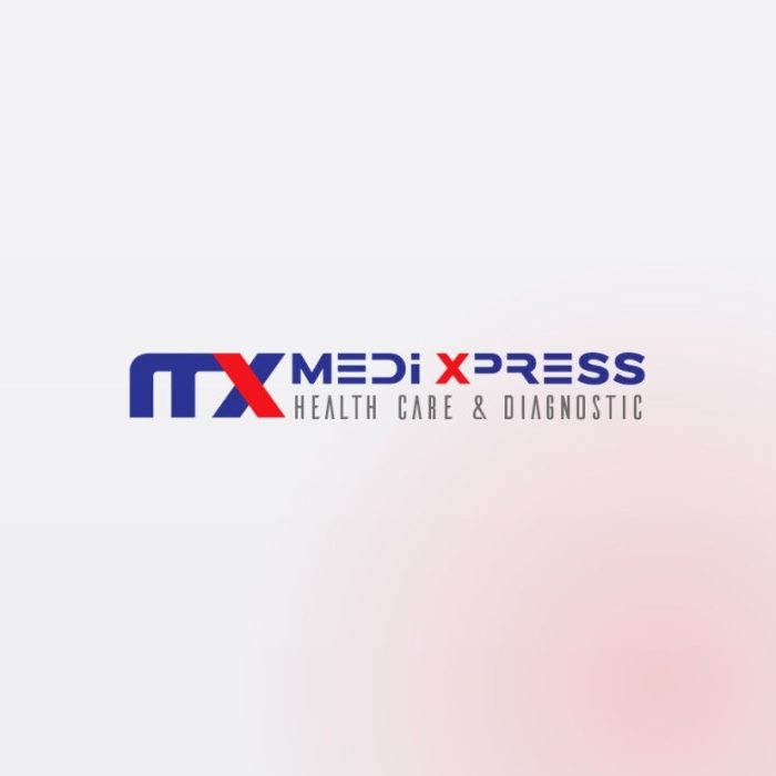 Medi Xpress health care and diagnostic brand identity designed by Magixs